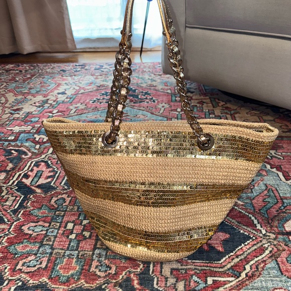 Kate Spade Woven & Sequin Tote - Picture 2 of 5